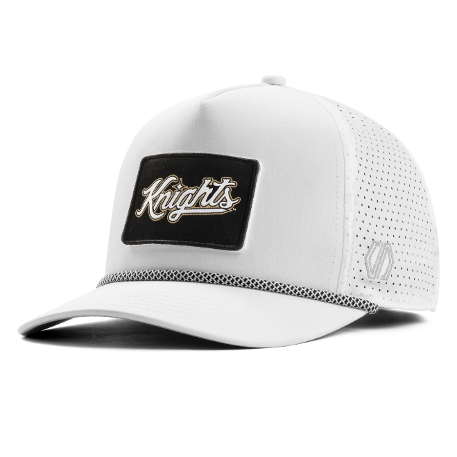 UCF Knights Script Woven Hat Patch x White Rope Hat