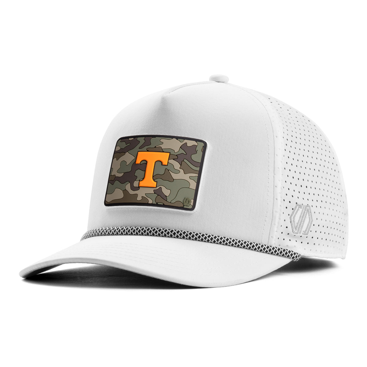 Tennessee Volunteers Camo T Hat Patch x INIT Performance White Prime Rope Hat