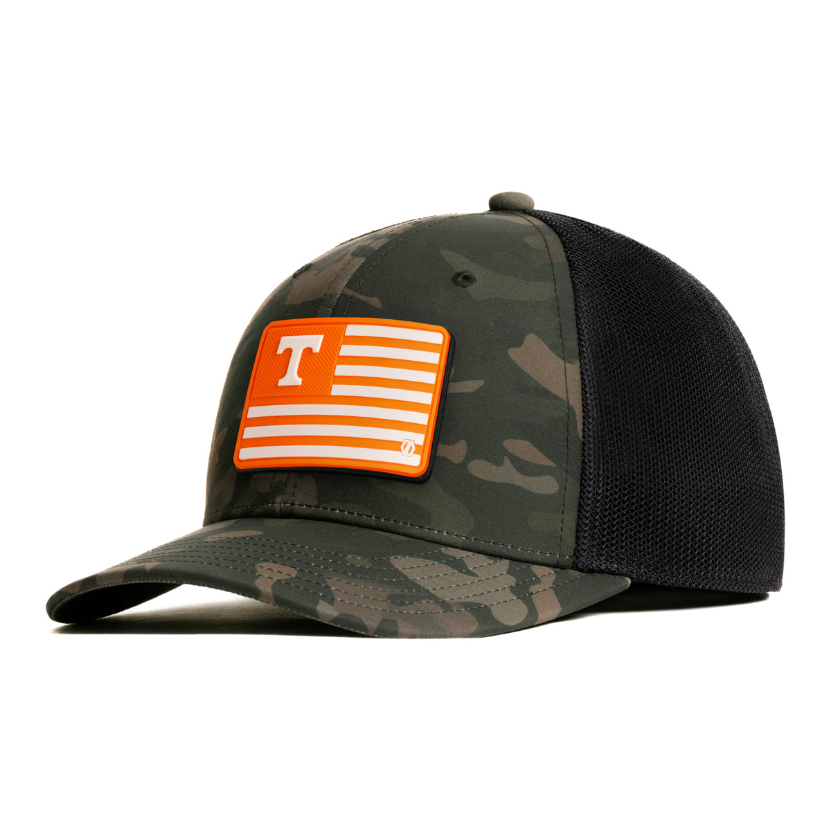 Tennessee Volunteers Flag Hat Patch x INIT Comfort Flex Tech Stretch Hat - Camo