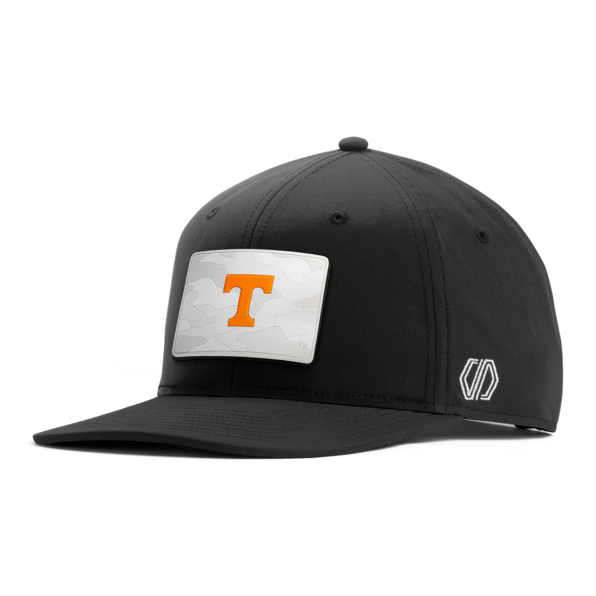 Tennessee Volunteers Snow Camo Hat Patch x INIT Performance Black Snapback Hat