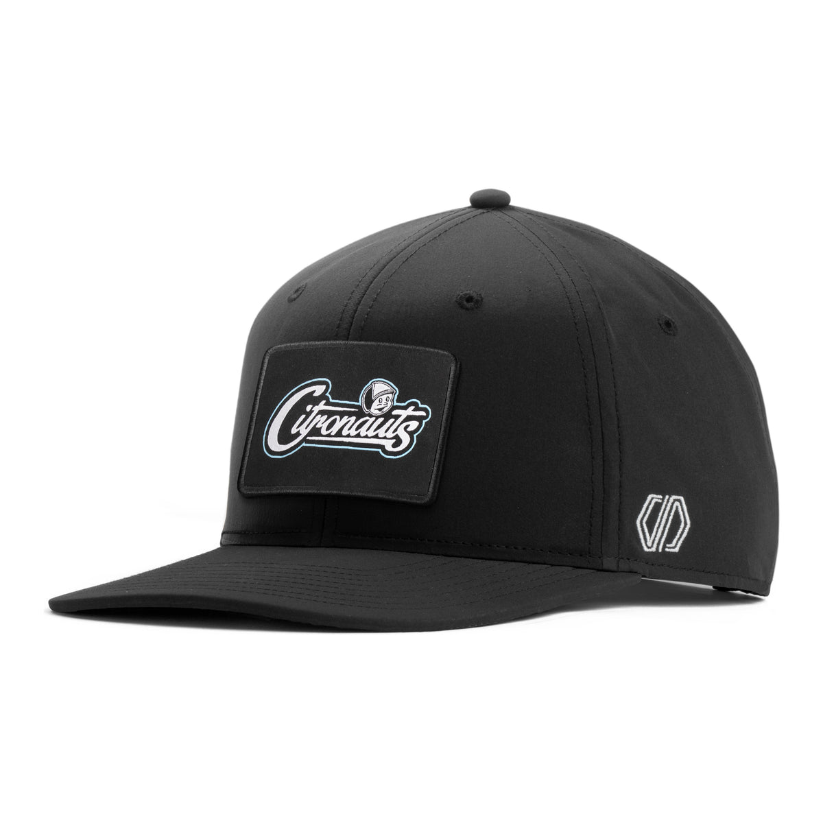 UCF Knights Citronauts Curved Woven Hat Patch x INIT Performance Black Snapback Hat