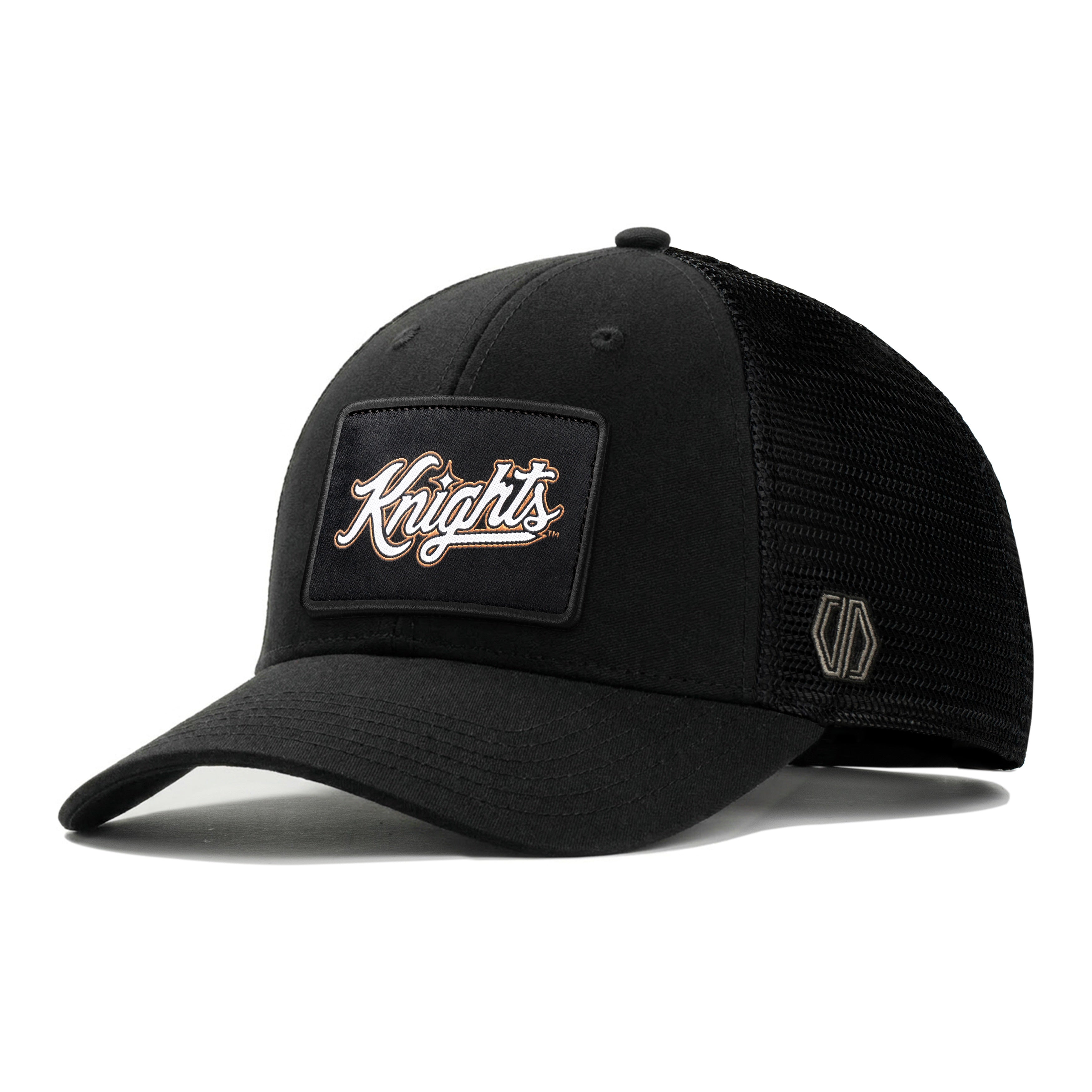 UCF Knights Script Woven Patch x Knights Centre Trucker Hat