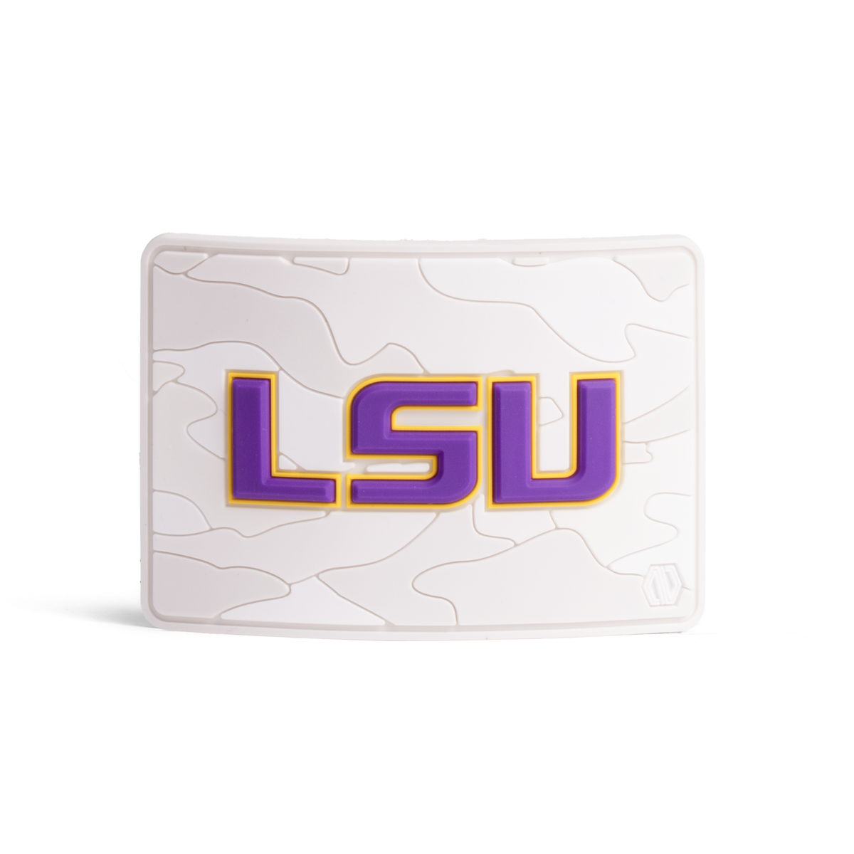 LSU Tigers Signature Snow Camo 3D PVC Hat Patch