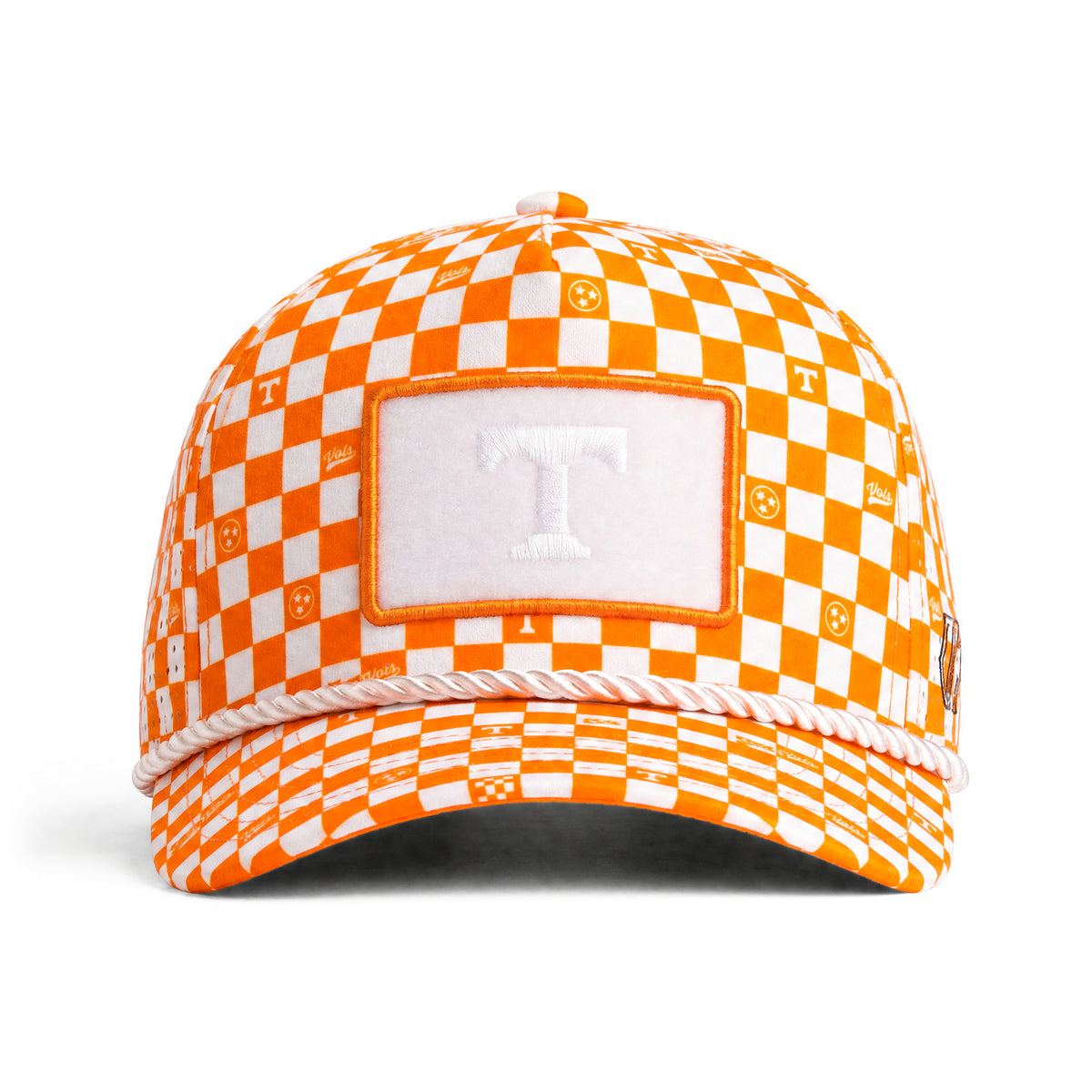 Tennessee Volunteers Checkered Prime Rope Hat