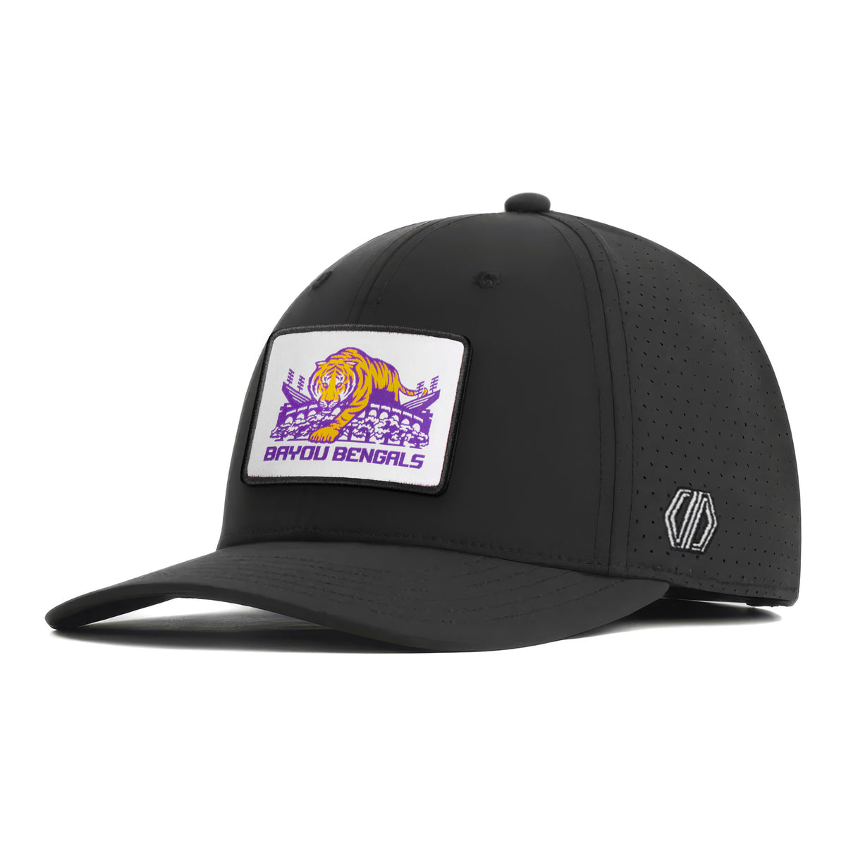 LSU Tigers Bayou Bengals Woven Hat Patch x INIT Performance Prime Hat