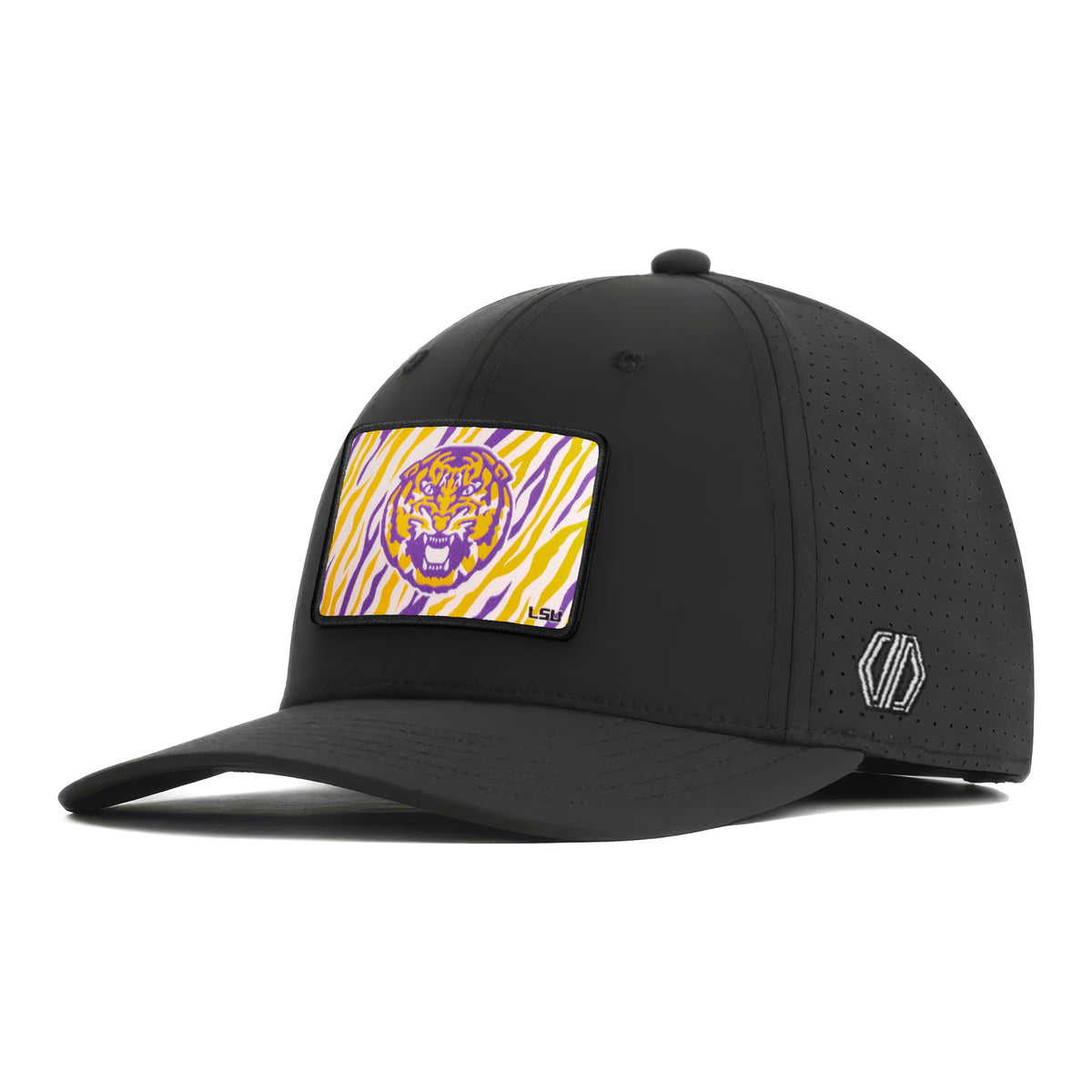 LSU Tigers Striped Woven Hat Patch x INIT Performance Prime Hat