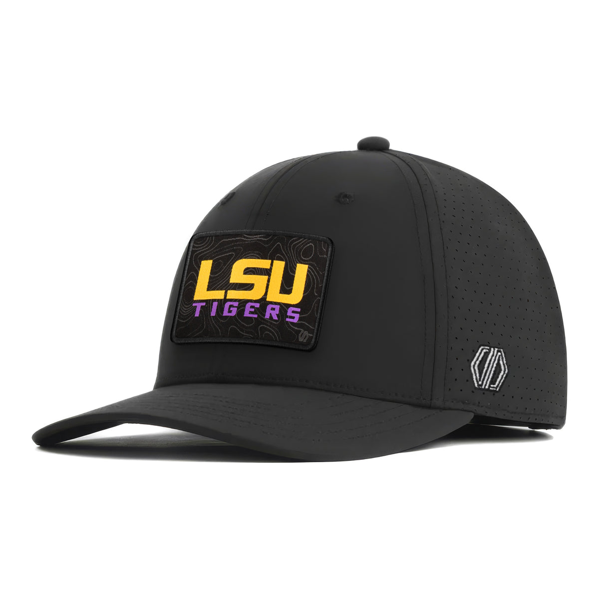 LSU Tigers Topo Woven Hat Patch x INIT Performance Prime Hat