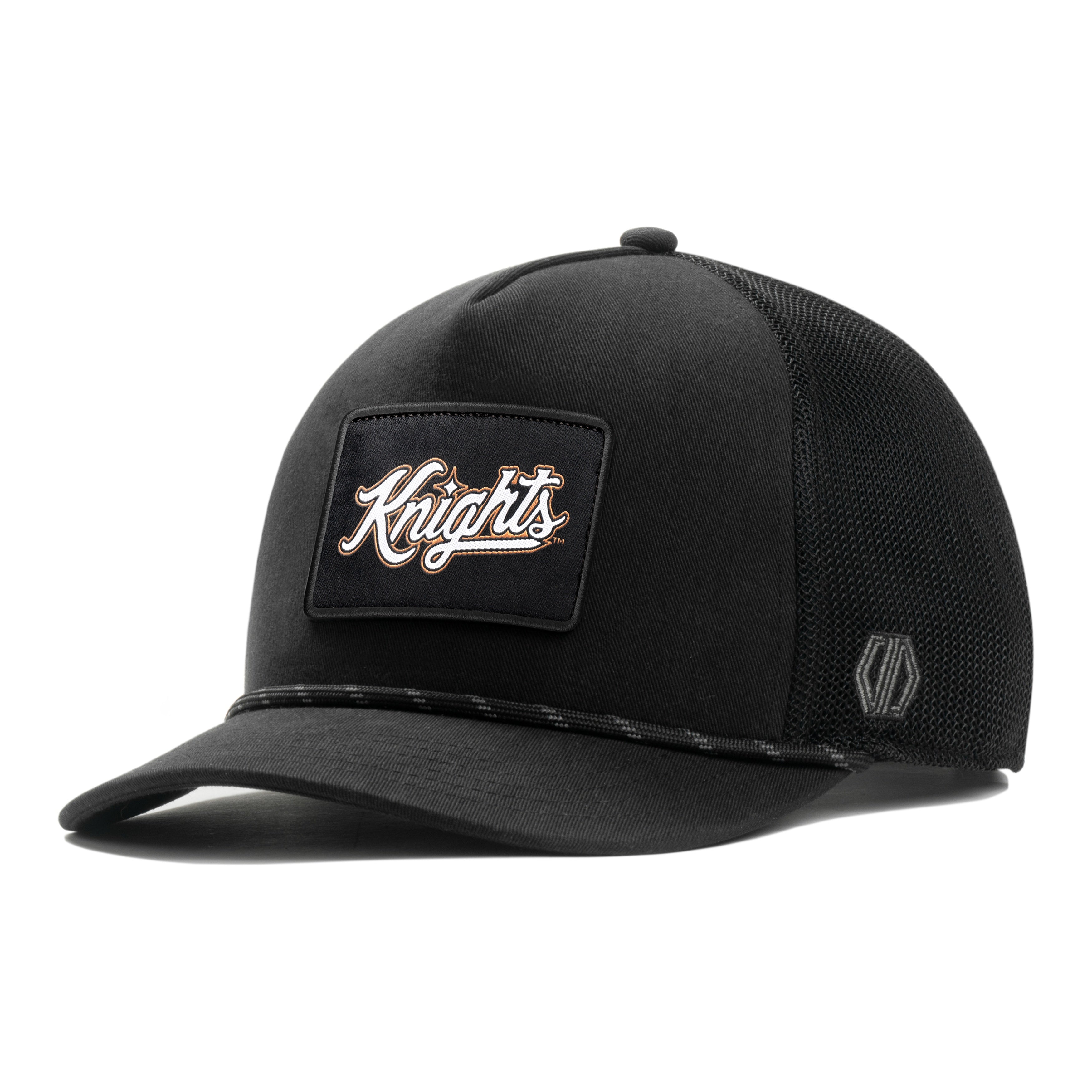 UCF Knights Script Woven Patch x Black Rope Trucker Hat