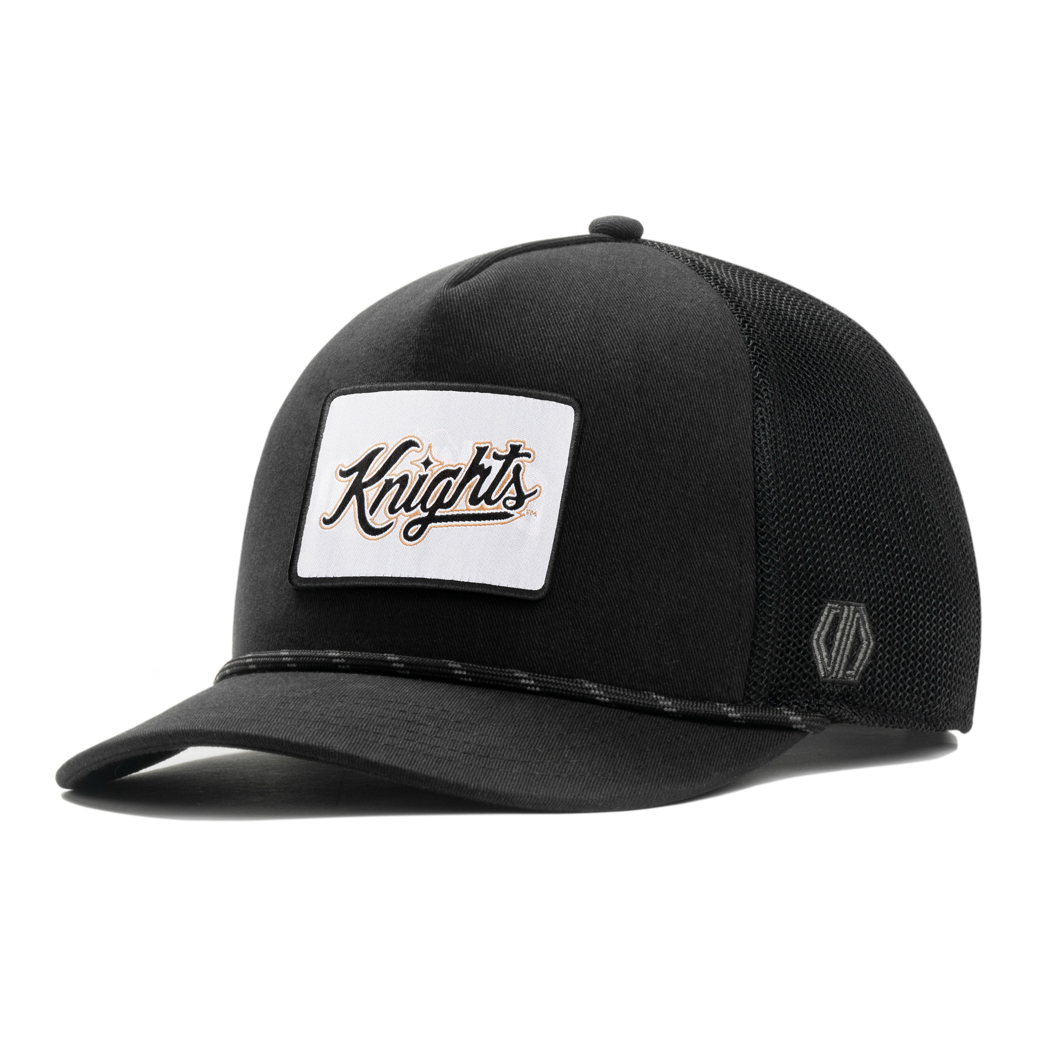 UCF Knights Script Woven Patch x Black Rope Trucker Hat