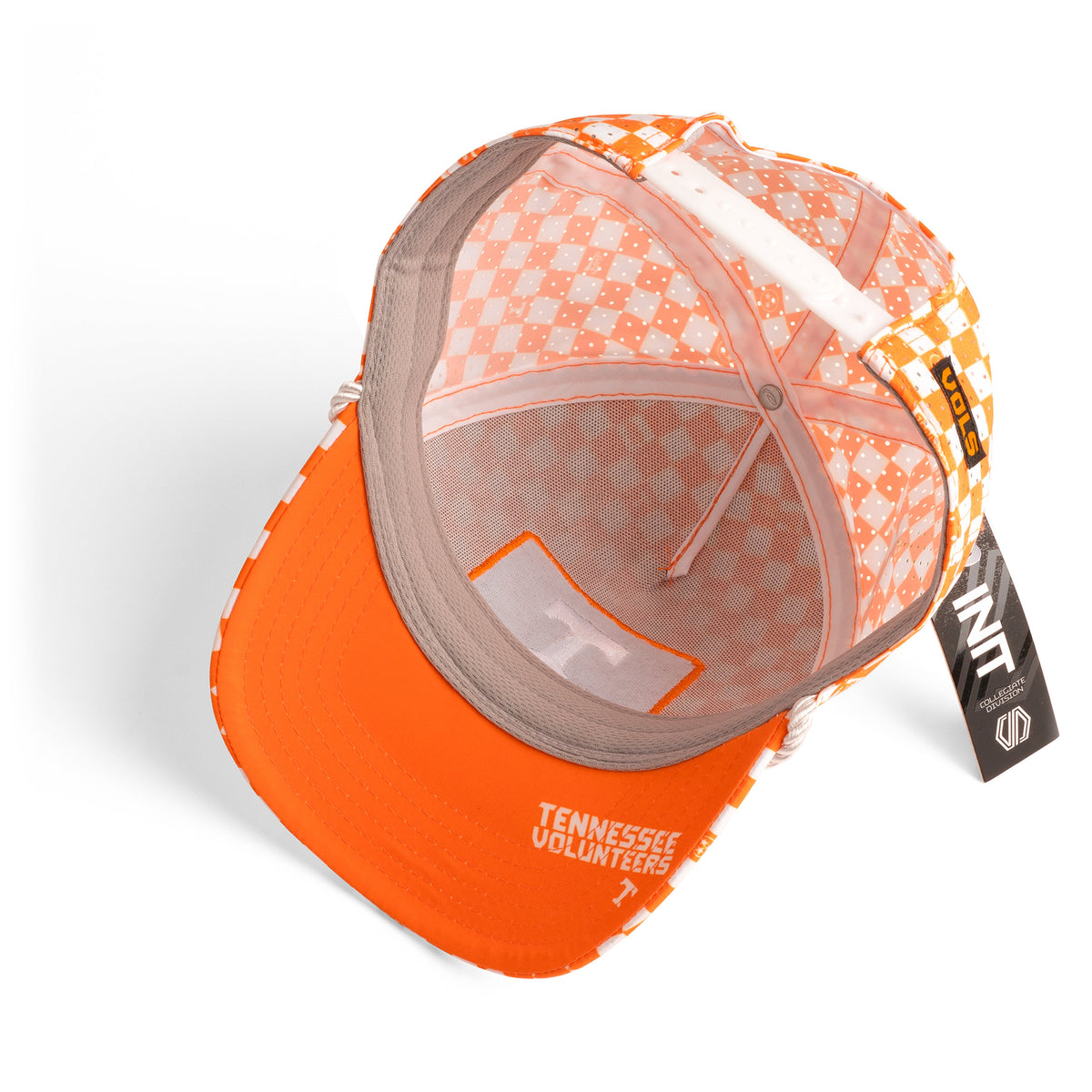 Tennessee Volunteers Flag Hat Patch x Checkered Prime Rope Hat