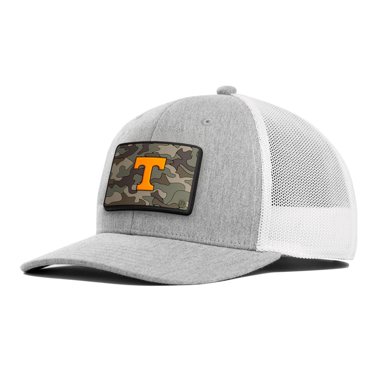 Tennessee Volunteers Camo T Hat Patch x INIT Comfort Flex Tech Stretch Hat - Grey Heather