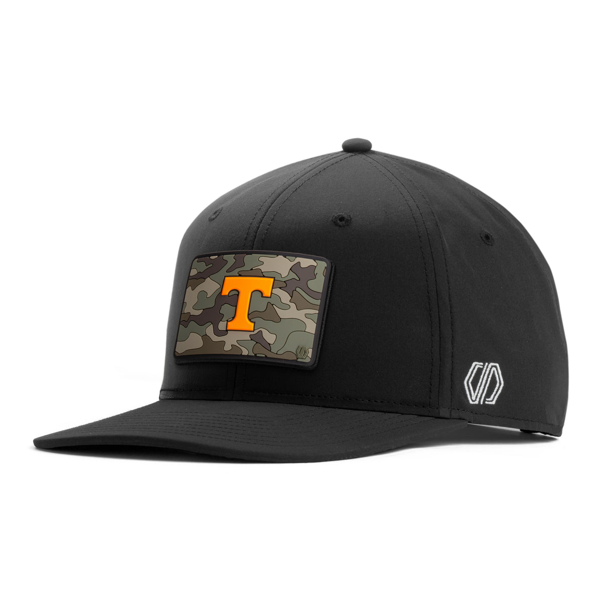 Tennessee Volunteers Camo T Hat Patch x INIT Performance Black Snapback Hat