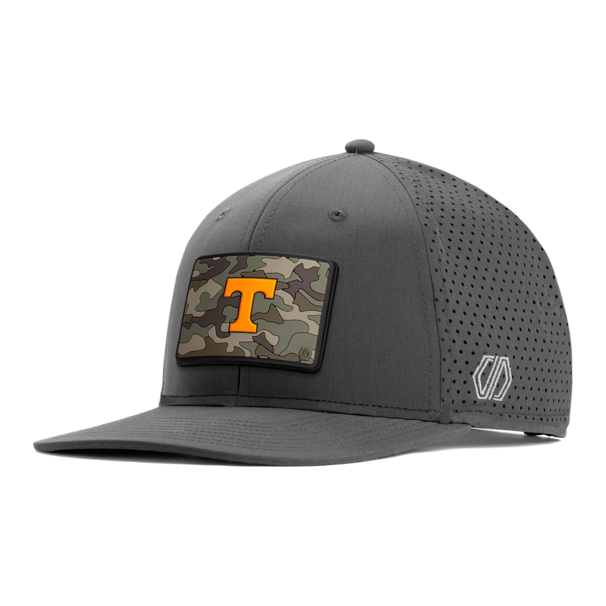 Tennessee Volunteers Camo T Hat Patch x INIT Performance Grey Snapback Hat