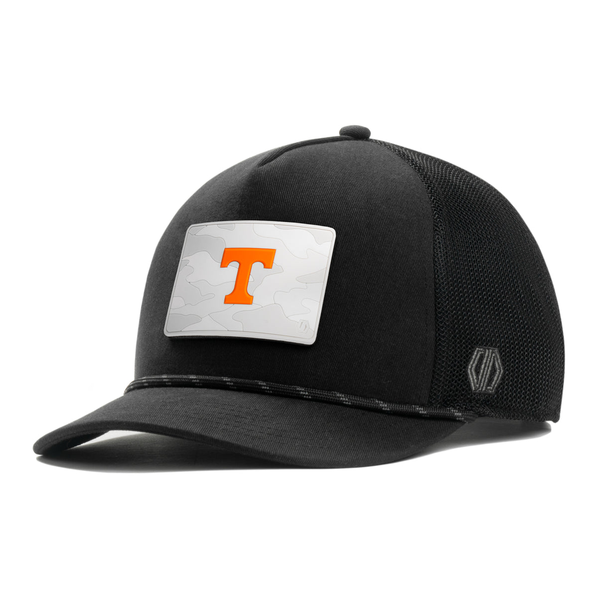 Tennessee Volunteers Snow Camo Hat Patch x INIT Daily Prime Black Rope Trucker Hat