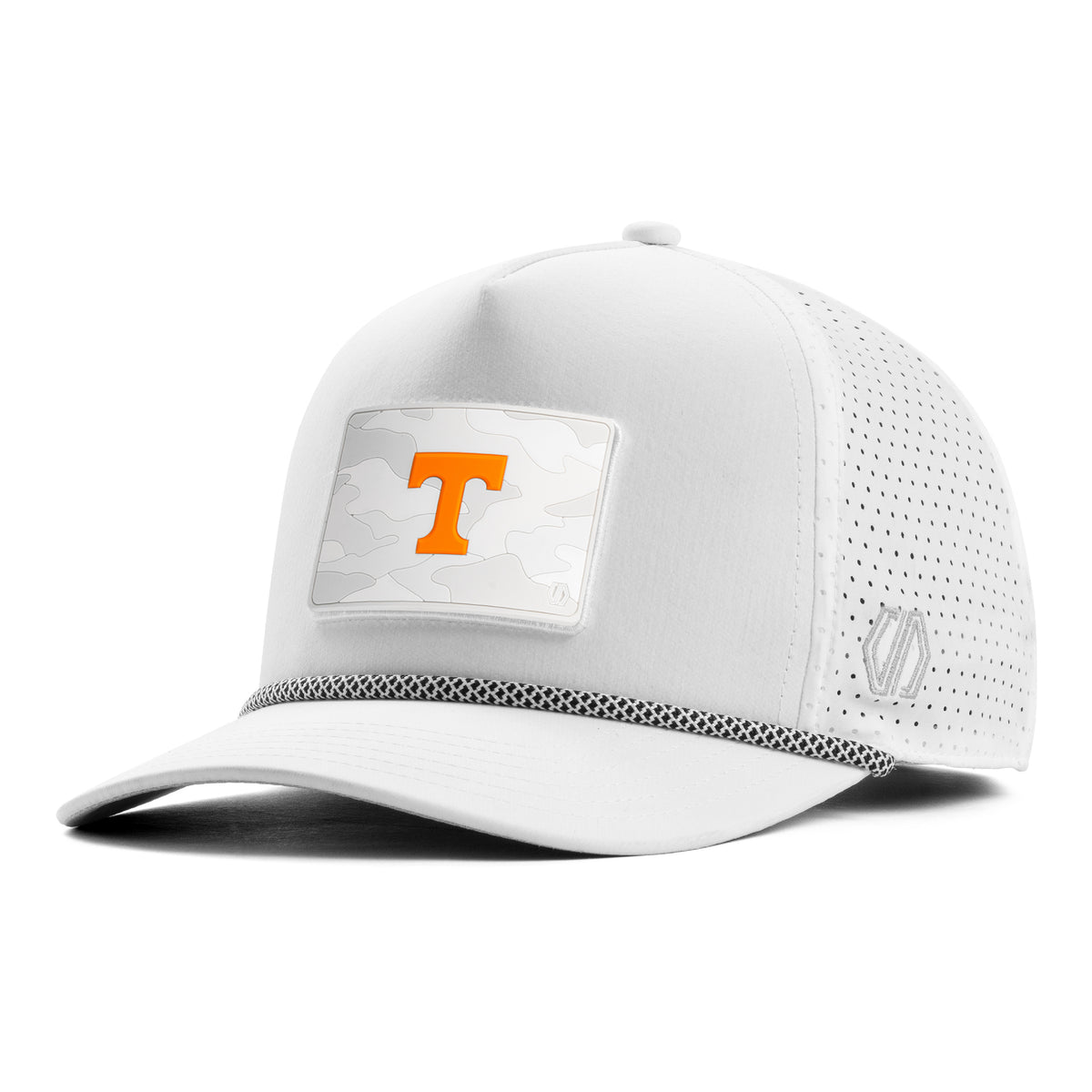 Tennessee Volunteers Snow Camo Hat Patch x INIT Performance White Prime Rope Hat