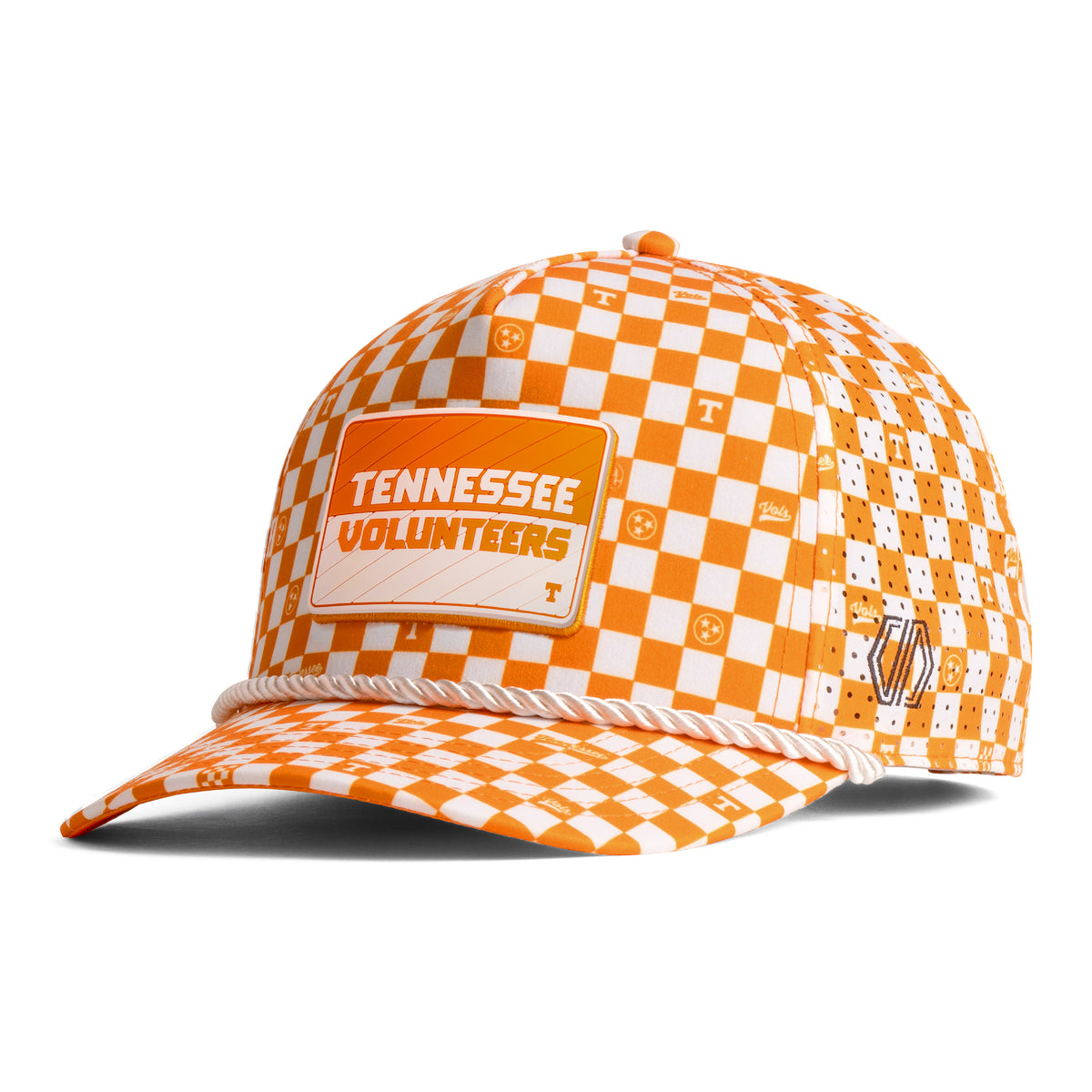 Tennessee Volunteers Two Tone Hat Patch x Checkered Prime Rope Hat
