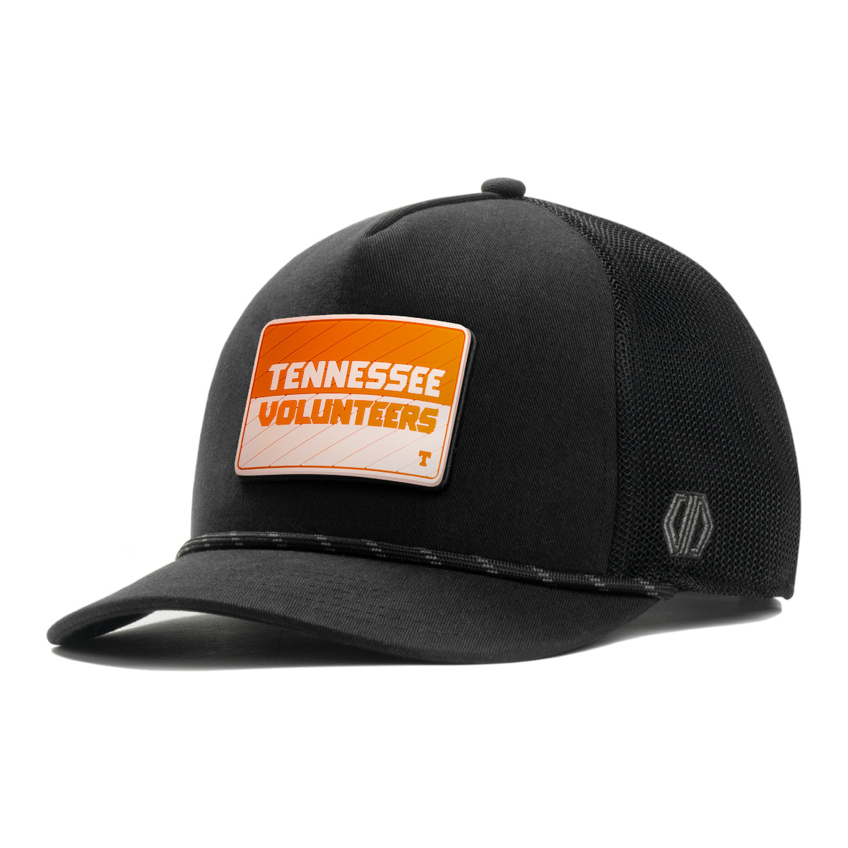 Tennessee Volunteers Two Tone Hat Patch x INIT Daily Prime Black Rope Trucker Hat