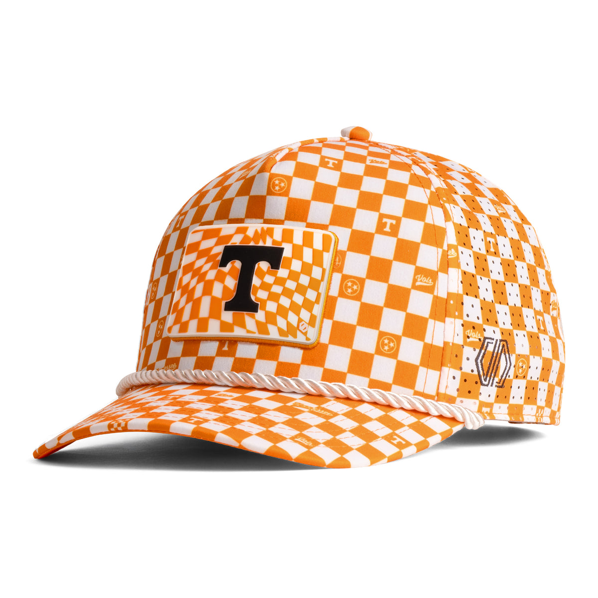Tennessee Volunteers Warped Checkered Hat Patch x Checkered Prime Rope Hat