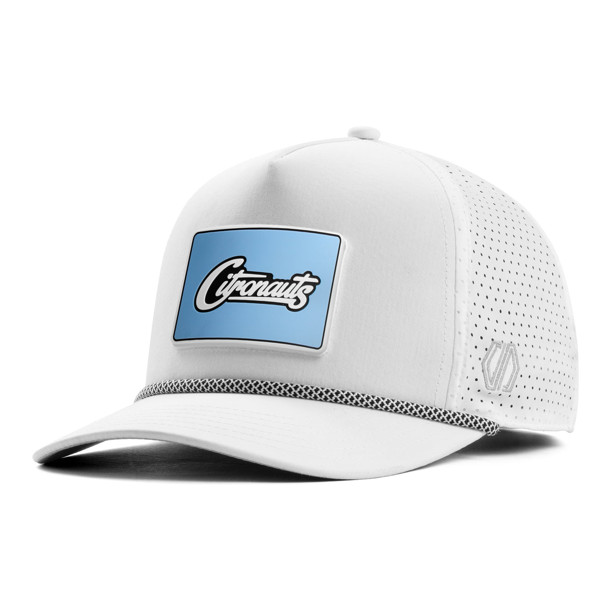 UCF Knights Citronauts 3D PVC Curved Hat Patch x INIT Performance White Prime Rope Hat