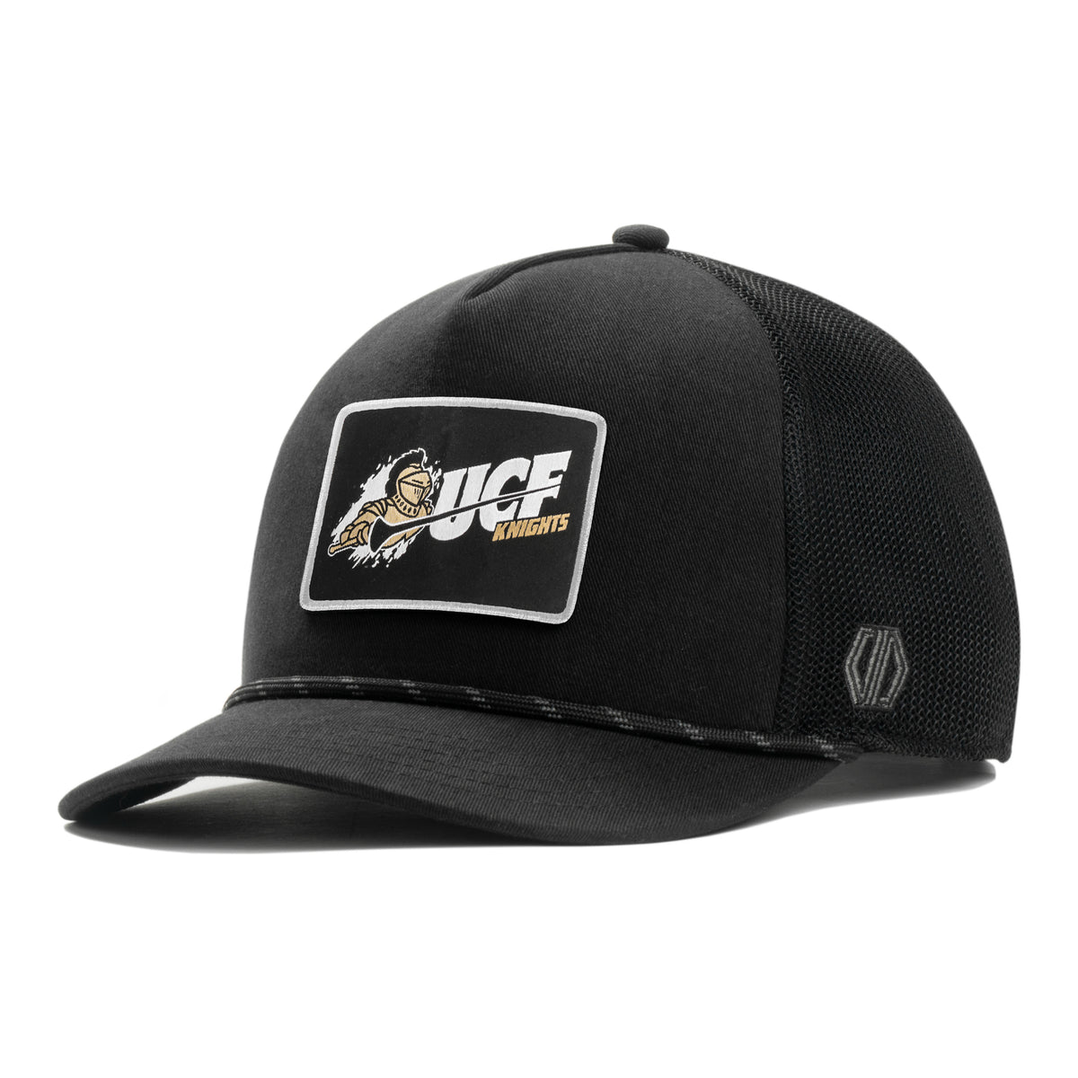 UCF Knights Vintage Curved Woven Hat Patch x INIT Daily Prime Black Rope Trucker Hat