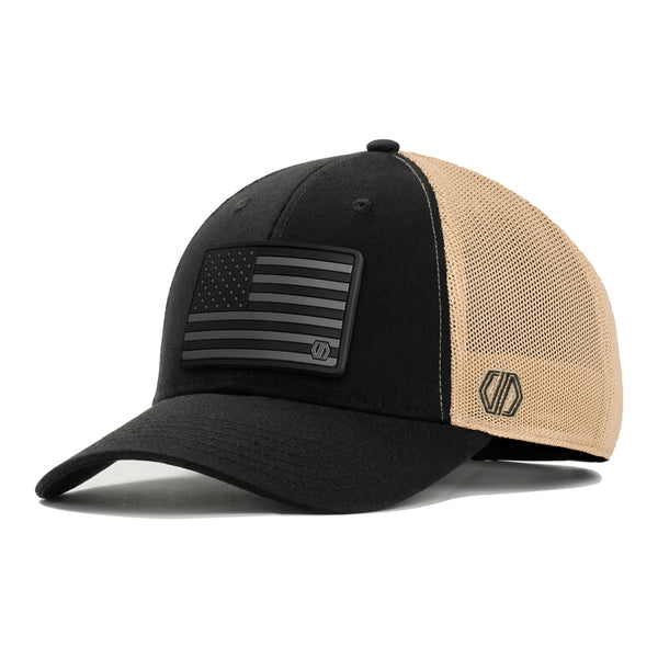 USA Flag Rubber Patch x UCF Knights Centre Trucker Hat