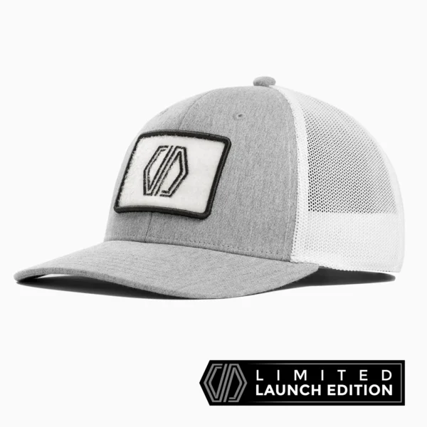 INIT Comfort Flex Tech Stretch Grey Heather White Hat