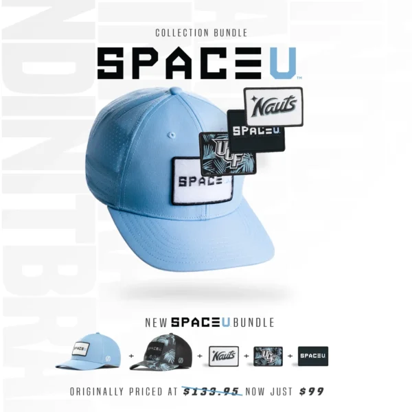 INIT Brand UCF Gear Space U Hats and Patches Collection Bundle