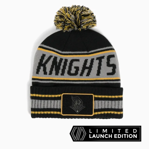 UCF Knighted Beanie Grey Black Jacquard Hero